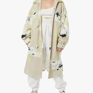 Women Rare Self long coat hoodie size 1 oversized